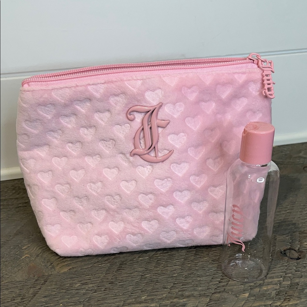 Juicy Couture Pink Heart Cosmetic Pouch - Picture 3 of 6